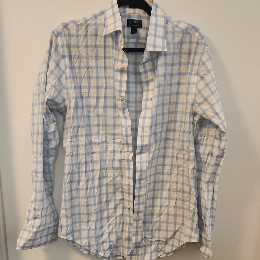 J. Crew Blue Checkered Men's Shirt